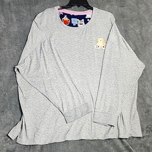 Jane and Bleecker long sleeve  Grey pajama top. NWT. Size 3X